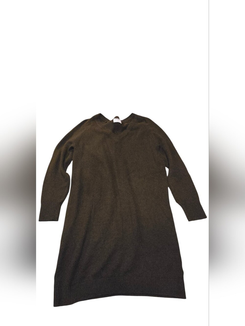 Old Navy So Soft Vneck Long Sleeve Sweater Dress in Dark Olive Green Size L  D49